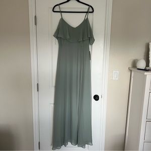 NWT Birdy Grey bridesmaid dress Jane size large sage green